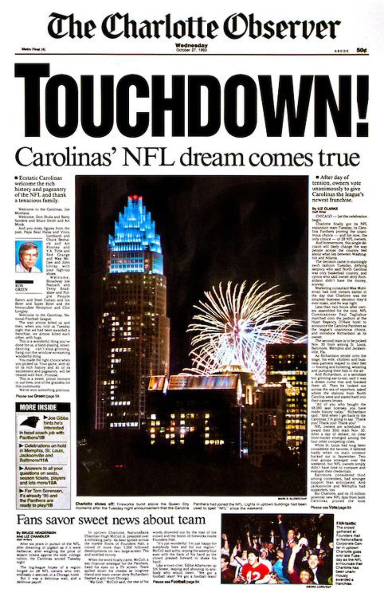 carolina panthers charlotte observer