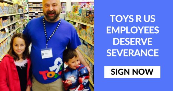 teamcoworker's tweet photo. Former #ToysRUs and #BabiesRUs employees across the country have been joining this campaign about severance payโ https://t.co/IVkdIGdhHH
#alwaysatrukid #TRUBeContinued #GeoffreysBack #RetailProblems #geoffreystoybox https://t.co/DPnlELZOXE