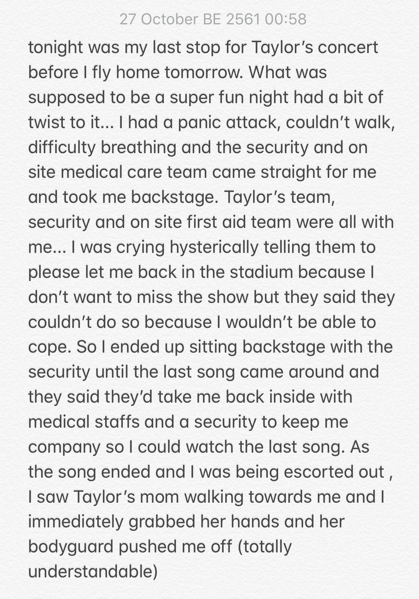 taysavedsonia's tweet image. Thank you so much Mama Swift for turning a nightmare into a night I will never forget. I love you so much and I love Taylor and I’ll never forget you telling me I was “Full of love” 💗 @taylorswift13 @taylornation13 #RepTourMelbourne #RepTourAustralia