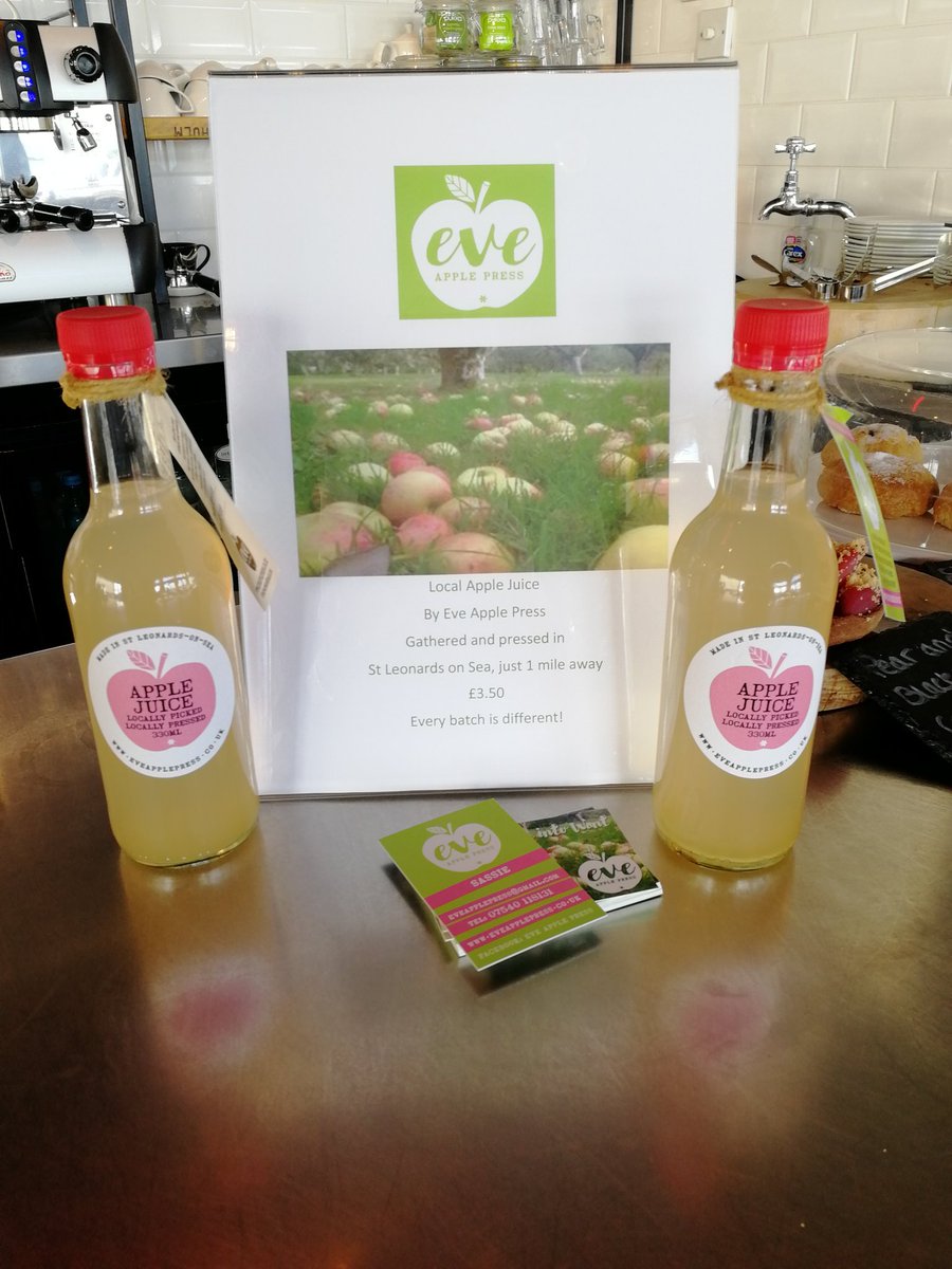 WebbesGroup's tweet image. Now available @jerwoodgallery  #Cafe by #Webbes. #local #Apple #Juice by #EvePress. Gathered and #pressed in #StLeonardsOnSea. Wonderful and tasty!