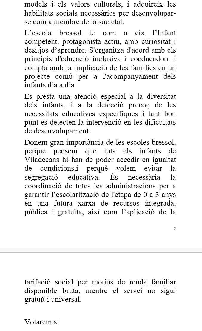 ICV-EUiA dóna suport a la moció per a una xarxa d'escoles bressol municipal universal i gratuïta, que permeti l'accés dels nostres infants a l'educació 0-3 anys en igualtat <a href="/euia08840/">Icv.euia08840</a> @EncarniGarcaji1 <a href="/EuiaViladecans/">EUiA Viladecans</a> <a href="/icvviladecans/">ICV Viladecans</a>
