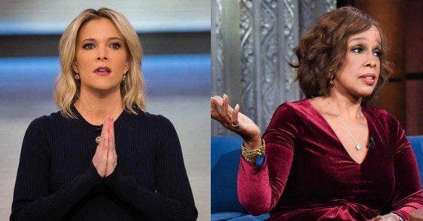 enews's tweet photo. Gayle King knows and likes Megyn Kelly, but that won't stop her from commenting on Megyn's blackface comments: "She clearly stepped in it." https://t.co/7bv78PfKr0 https://t.co/n70BYFDjuk
