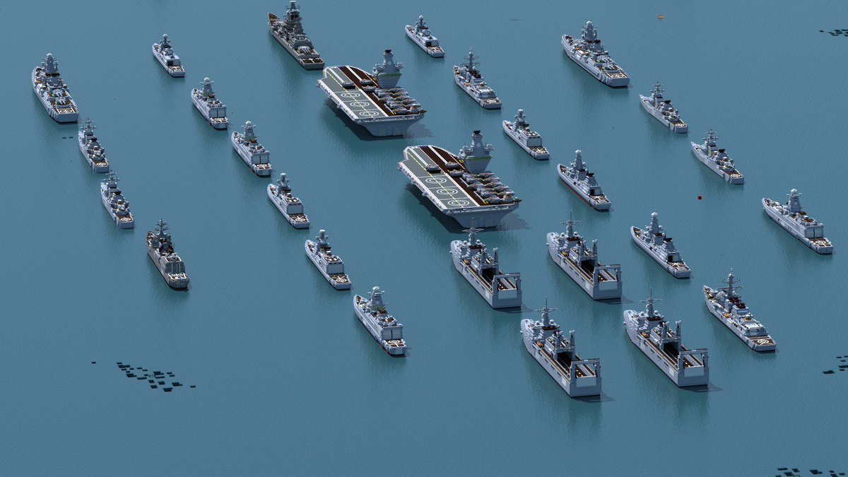 ジーニアス 名は体を表さない 出港する大艦隊 Wiki茶番推進委員会における企画 大匠戦争 において 隣国からの侵攻を受けた親自由主義陣営の友邦を 救援するために出撃するクラフタリア艦隊の雄姿 Minecraft軍事部