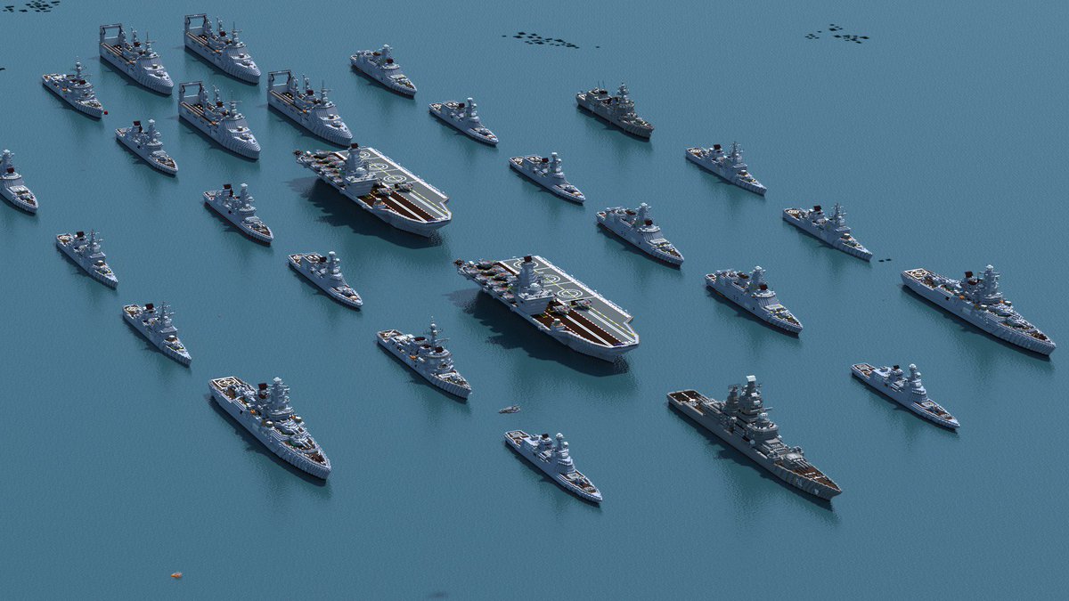 ジーニアス 名は体を表さない 出港する大艦隊 Wiki茶番推進委員会における企画 大匠戦争 において 隣国からの侵攻を受けた親自由主義陣営の友邦を 救援するために出撃するクラフタリア艦隊の雄姿 Minecraft軍事部