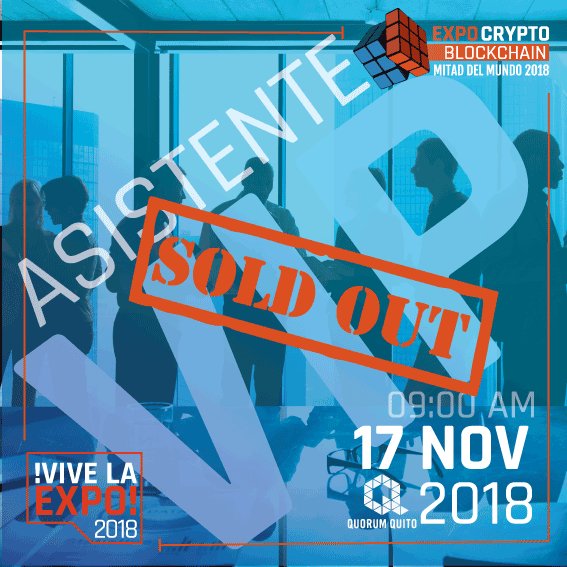 ExpoCB2018's tweet photo. AGOTADOS PASES  #ASISTENTEVip

¿Y TU YA TIENES TU #ASISTENTEClub ?

#EXPOCB2018
#VIVELAEXPOFINANCIERA
#EXPOQUITO
#MITADDELMUNDO #LatinoAmerica https://t.co/N3JmBzEOXo
