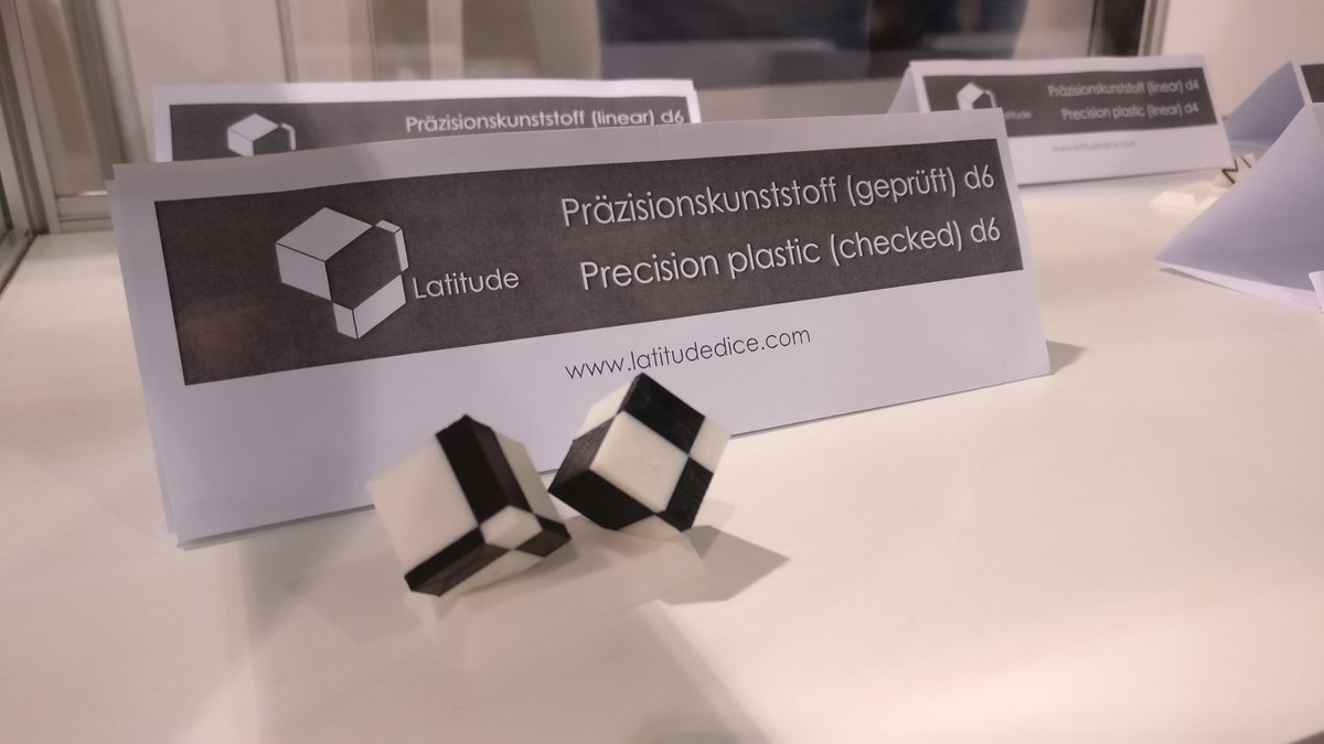 Loving the dice with more style from #latitudedice ! #spiel2018