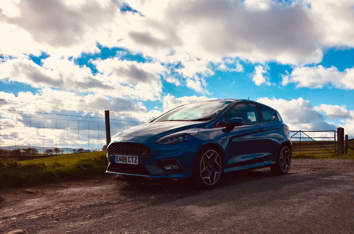 steveberry62's tweet photo. Had a quick blast around the Peak District in the new @forduk Fiesta ST this morning - and I mean QUICK. I didn’t miss the fourth cylinder. At all. #200PS #FordPerformance #fordst #fiestast #fastest https://t.co/lWmACqDWzC