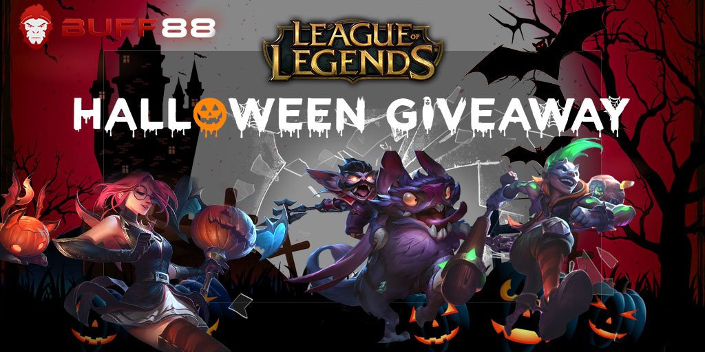 BUFFbet's tweet photo. Celebrate #Worlds2018 and #Halloween2018 with #BUFF88!
Enter our #Giveaway for a chance to win the brand new 
🧙‍♀️Bewitching Janna,
🦇Count Kledula,
🍭Trick or Treat Ekko
#skins!
Join now! ➡️https://t.co/wJNXiQhGYq
Support your favourite #LeagueOfLegends team on BUFF88!
#Halloween https://t.co/aE09G6nTlu