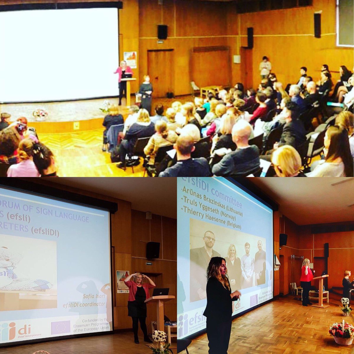 efsliDI (@efslidi) on Twitter photo efsliDI coordinator Sofia Isari gave a presentation at the conference about efsliDI and deaf Interpreters in Moscow👋 @Sissari efsliDI coordinator Sofia Isari gave a presentation at the conference about efsliDI and deaf Interpreters in Moscow👋 @Sissari