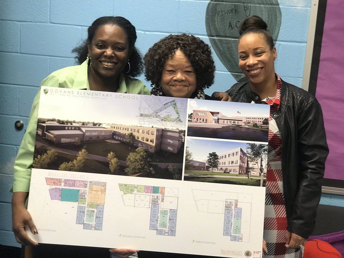 The <a href="/govansbcp/">Govans Elementary</a> and Maryland Stadium Authority team showing off their plans for theirs new 21st Century School!