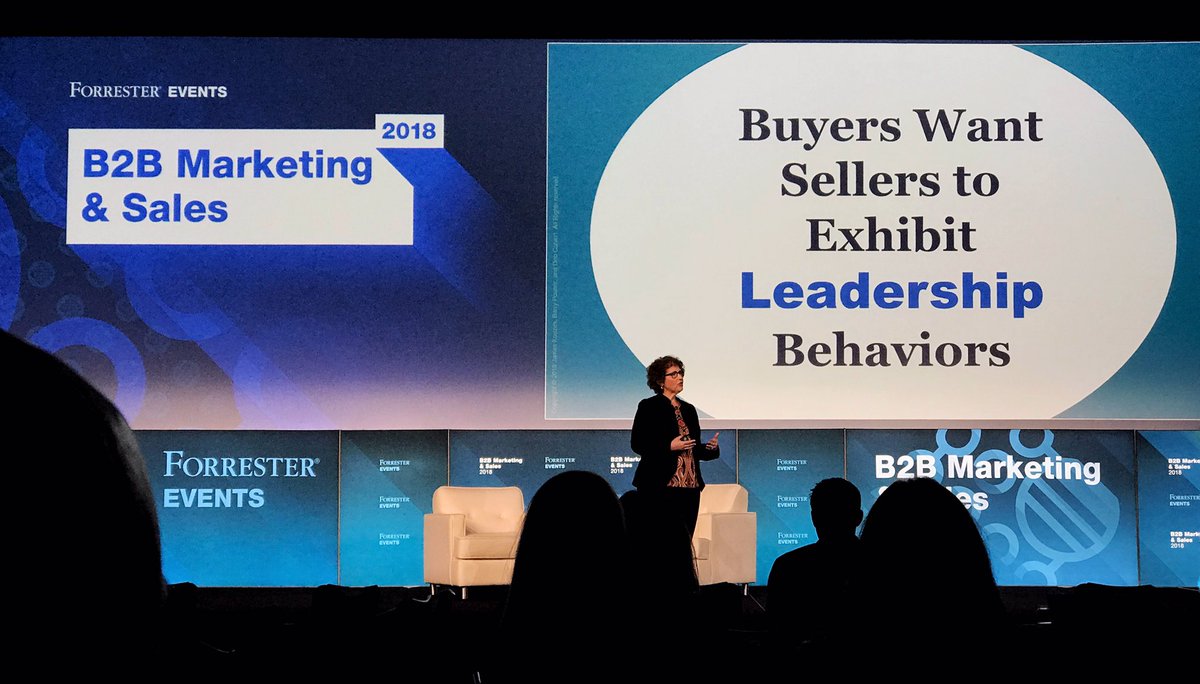 'Modern B2B buyers buy when sellers lead.' - @PeopleFirstPS #FORRB2B