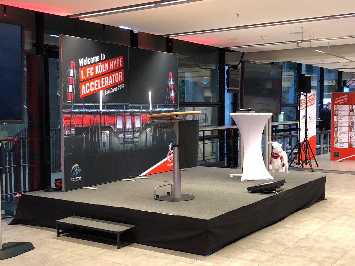 #hype_sport_innovation, 1. Fc Cologne hype accelerator, hype top 50 most innovative companies, we are member, investor and customer meetings in RheinEnergie Stadium, German sports market