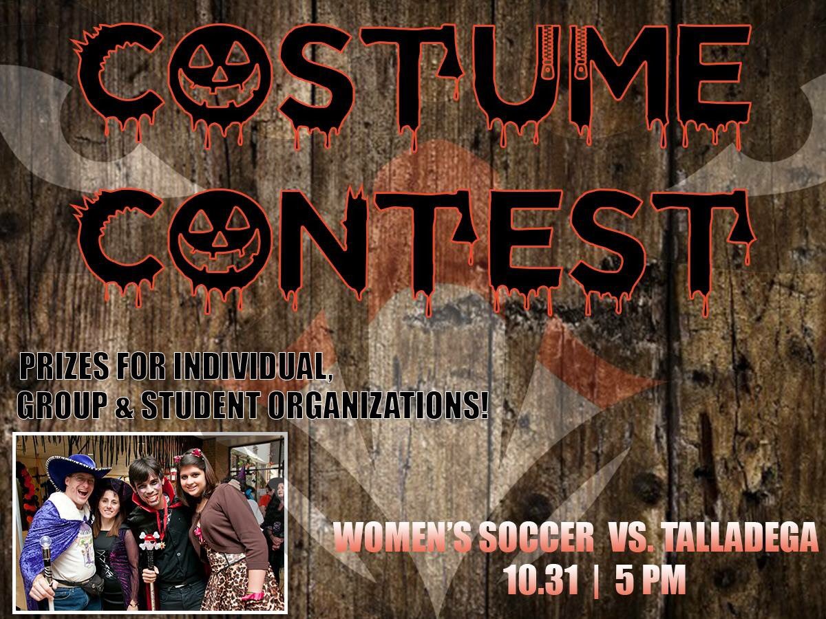 Before you go out trick-or-treating Wednesday on Halloween, make plans to stop by the AUM Soccer Complex to see the women's soccer team play their final home match of the season against Talladega at 5 PM! Prizes will be awarded for best costumes! 
#WeAreAUM #SpookySzn