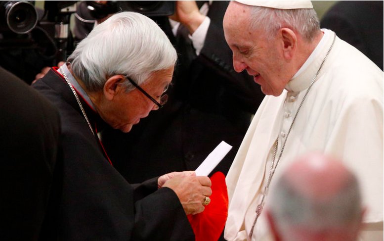 ProtecttheFaith's tweet photo. Francis' idea of synodality

Forcing Cardinal Zen to go to Rome to personally present him with an appeal not to make a deal with the commies 

and then ignoring him https://t.co/BWp20m6Jag