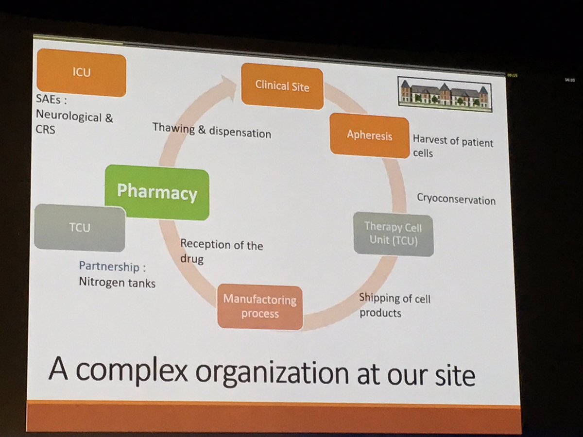 gedefo_sefh's tweet photo. Papel del farmacéutico con CAR-T cells, experiencia en un hospital de Paris. #ECOP2018 https://t.co/BYqioTmg8m
