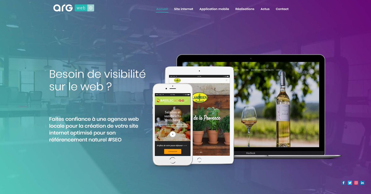 ARG_solutions's tweet photo. Vous avez un projet de REFONTE/CREATION de votre #siteinternet ?
Demandez votre devis sur support@argsolutions.fr ou au 04 90 03 70 51 !

➡️https://t.co/qypmhQl61d 

#creationsiteinternet #avignon #argsolutions #agenceweb #sitevitrine #collectivités #entreprises #web #siteweb https://t.co/z39IHY7pah