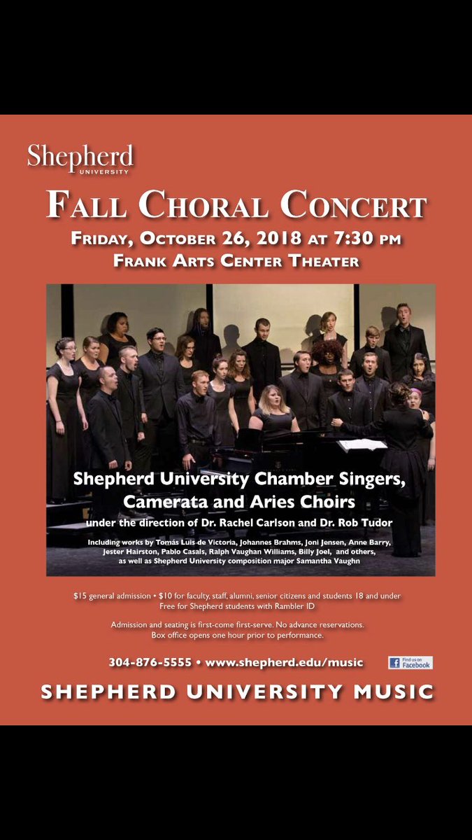 Shepherd Music is premiering an amazing Chorale Concert tonight. Xi Epsilon encourages you to expand your horizons and come out to this wonderful event. More details in the photo below.