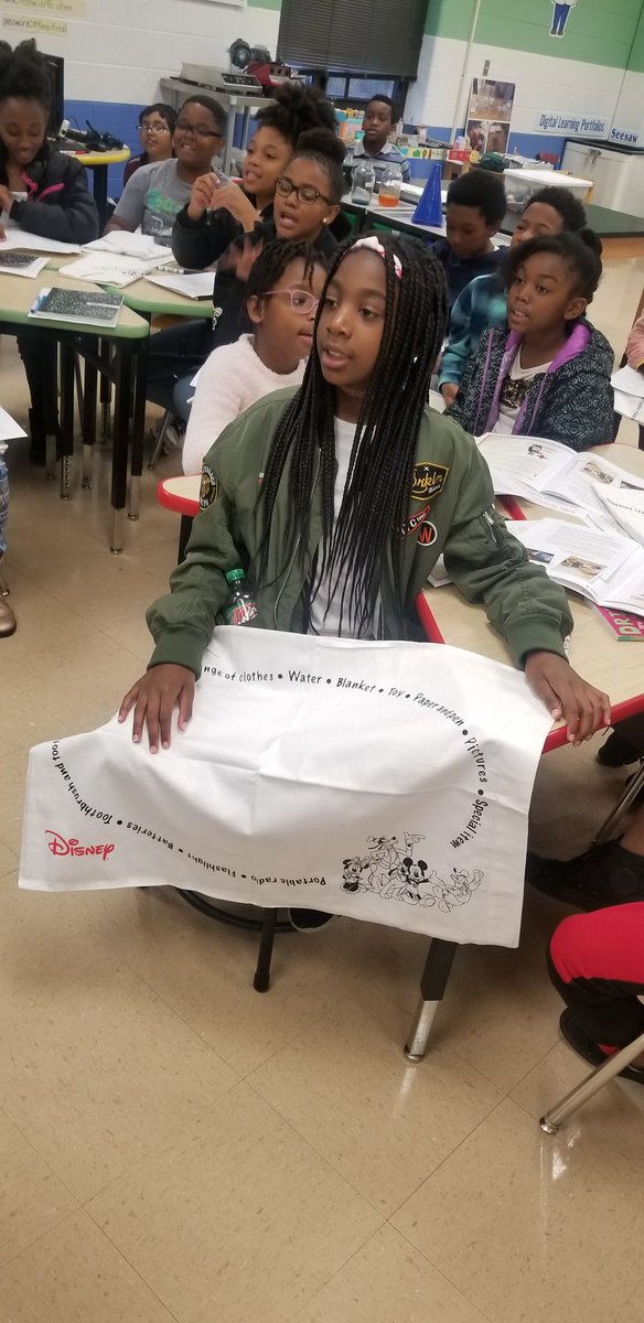 SmithTeaches2's tweet photo. And just like that! If you ask, you will receive! I asked American Red Cross to come out and help our 5th grade students become experts of their STEM PBL..How can we keep people safe in the event of a natural disaster in there community? #ThePillowcaseProject @RedCross thank you! https://t.co/vXYOMUH7Lm
