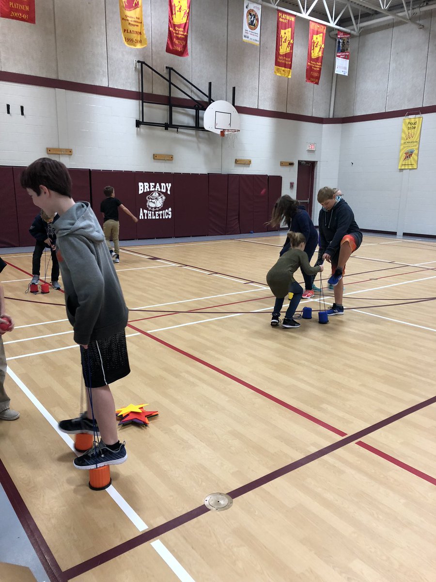 Our new fitness and cooperative games equipment as arrived! Students were excited to see what we got and were eager to try it out! @BreadyBulldogs #giftofcare #ilovenewtoys