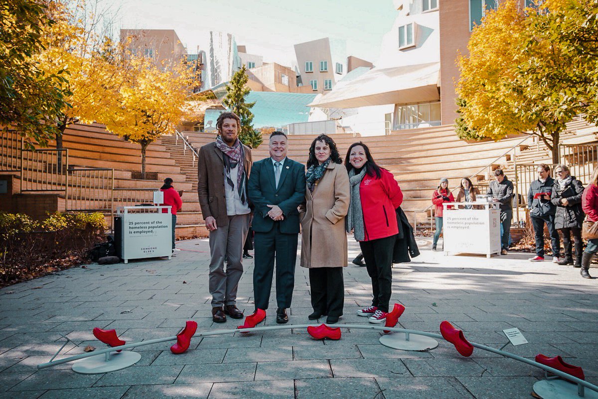 Marc_C_McGovern's tweet photo. Had a chance yesterday to "walk in someone else's shoes" thanks to @SantanderBankUS @HeadingHomeInc &amp; @MIT. Visit https://t.co/bnIR3TQZCx to learn more about how you can help secure housing for the homeless—just by walking. #CambridgeUnited #CambMA #respectaddsup #Homelessness https://t.co/9EAn8cIjqD