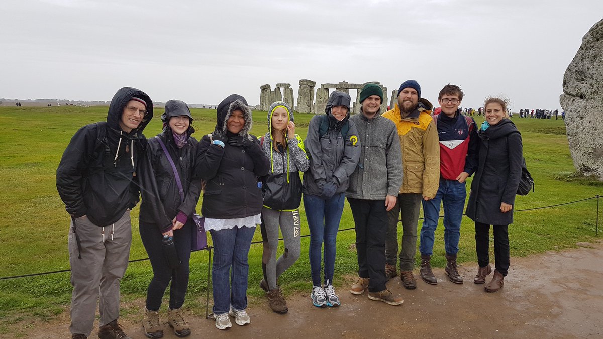 seahaCDT's tweet photo. We're celebrating 100 years since @EH_Stonehenge was given to the nation - our PhD student @lichenhunter is imaging lichen on the stones @uniofbrighton &amp; our @UCL_ISH master students were there recently for a project #heritagescience #conservation #SH100 💯 🎉 https://t.co/hdwlgLc91S