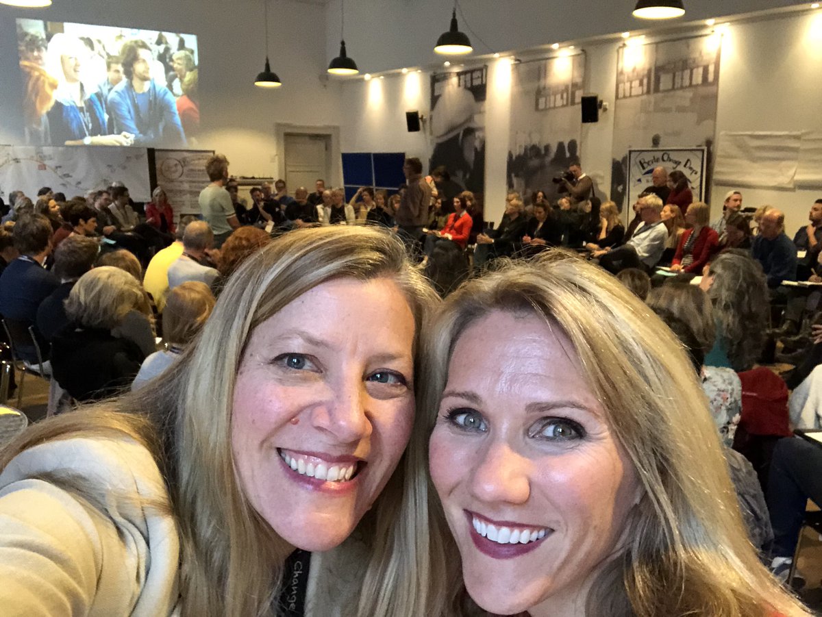 sylviataylor's tweet photo. Already deep in action w/my co-hort in crime at #bcd2018 &amp; the astonishing thing is... it was kicked off w/#liberatingstructures !  25/10 Crowd sourcing #ftw @KeithMcCandless @SFQua LS is global! https://t.co/SZs4MTWn0U