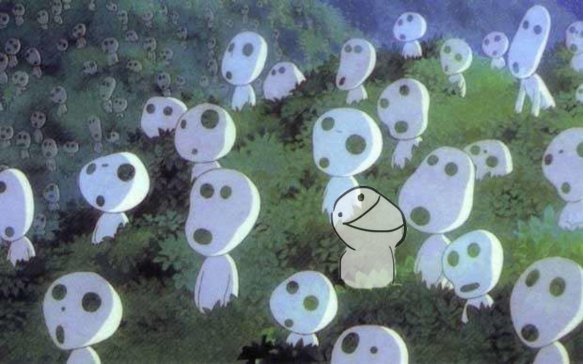 鉢 頭の悪いこだまを探せ もののけ姫