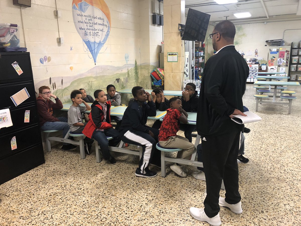 RealTalk_Vine's tweet photo. Great first day @norwoodtigers this morning talking to these young men. We are excited to be extending our program to help these young men grow and become leaders in their school and their community. #ContinuingExcellence https://t.co/WZceLIfGaL