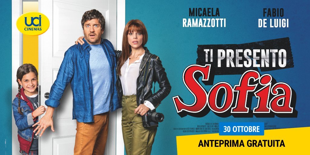 ucicard's tweet photo. Nuova data! Non perderti #TiPresentoSofia il 30/10 in #AnteprimaGratuita in alcuni #UCICinemas! Aggiudicati i biglietti! https://t.co/orjXkDTKug https://t.co/82ioYzpuA0