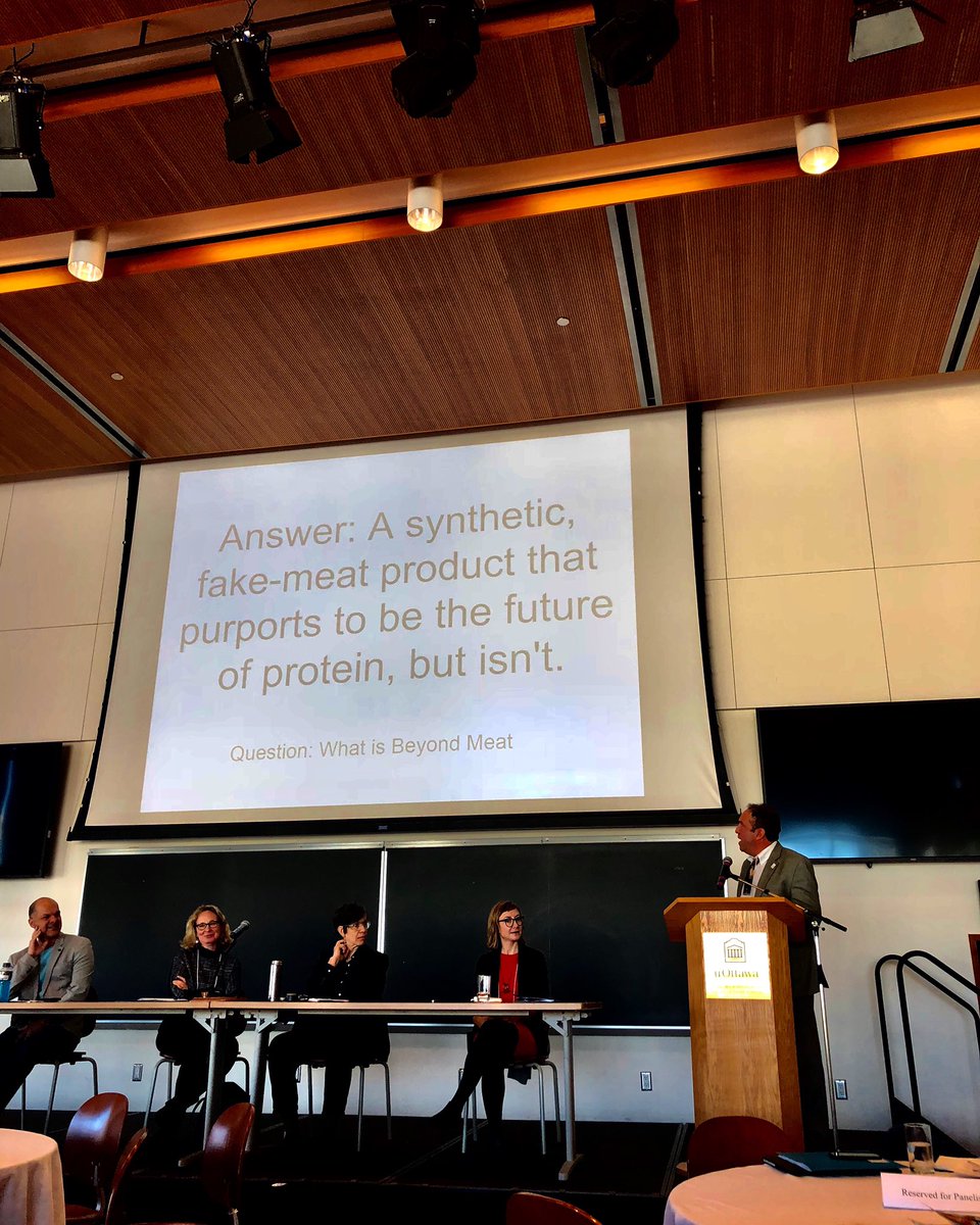 Bravo @soil4climate with the best slide of the #futureofprotein conference #regenerativeagricultire #holisticmanagement #labmeatsucks