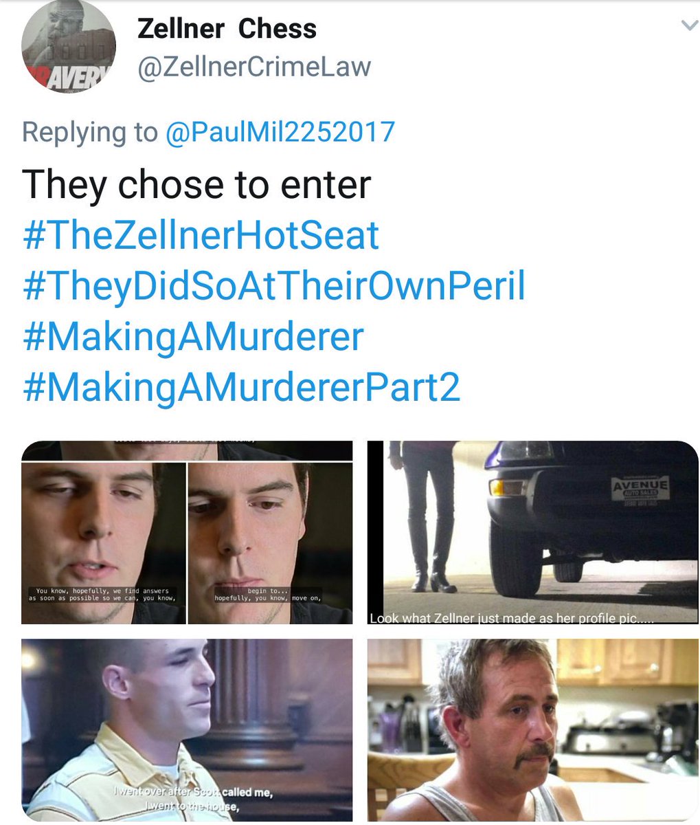ZellnerCrimeLaw's tweet photo. @AndyNewtonTT @foofighterx They are ignorant scrambling desperate rats, attempting to sway public opinion, unsuccessfully I might add:)
#MakingAMurderer #MAM2 #MakingAnExonoree #MakingAMurdererSeason2 #MakingAMurdererPart2 @BerlySays1 @novias_info @BraverySAP @zachbraff @51kikey @SadiesAngel208 @MysticJynx https://t.co/vBgsserskN