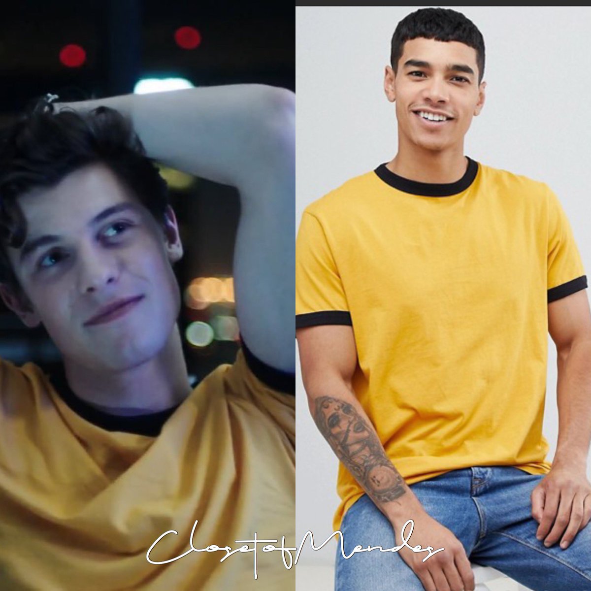 Shawn mendes yellow shirt Outlet