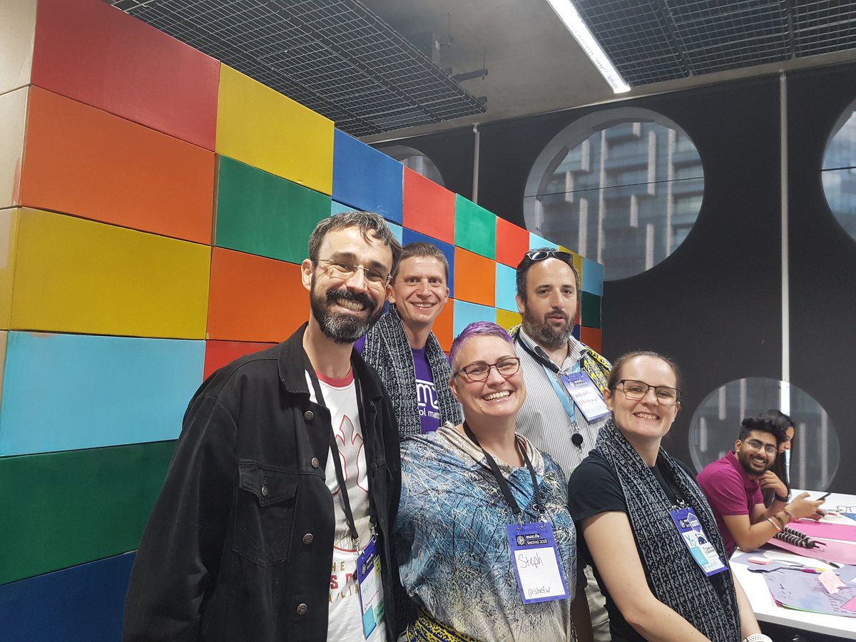 MozfestOpenness's tweet photo. MOZFEST WE ARE READY FOR YOU!!! LEFT TO right, your #MozFest openness wranglers, @marcosvcvital @dbild @shefw @blejman and @yoyehudi - all excited for the festival to start and here to help!! https://t.co/3TnpKkHOGt