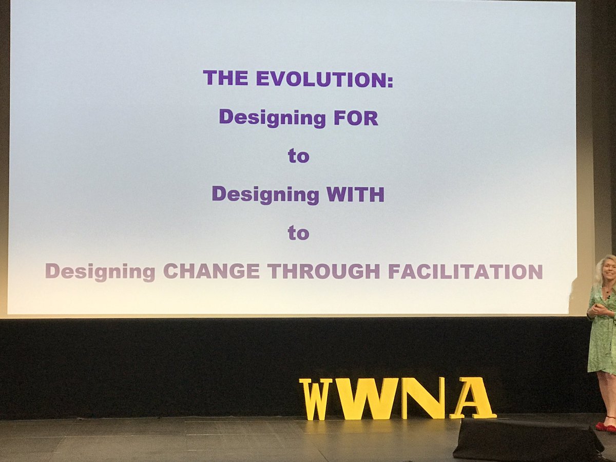 JaniceSiboniso's tweet photo. We're moving towards designing change through facilitation. Co-creation requires the art of being humble &amp; of removing ego ~ @annakirah #wwna #wwna2018 #designingthefuture #worldneedsanthro https://t.co/xyaXqefGPT