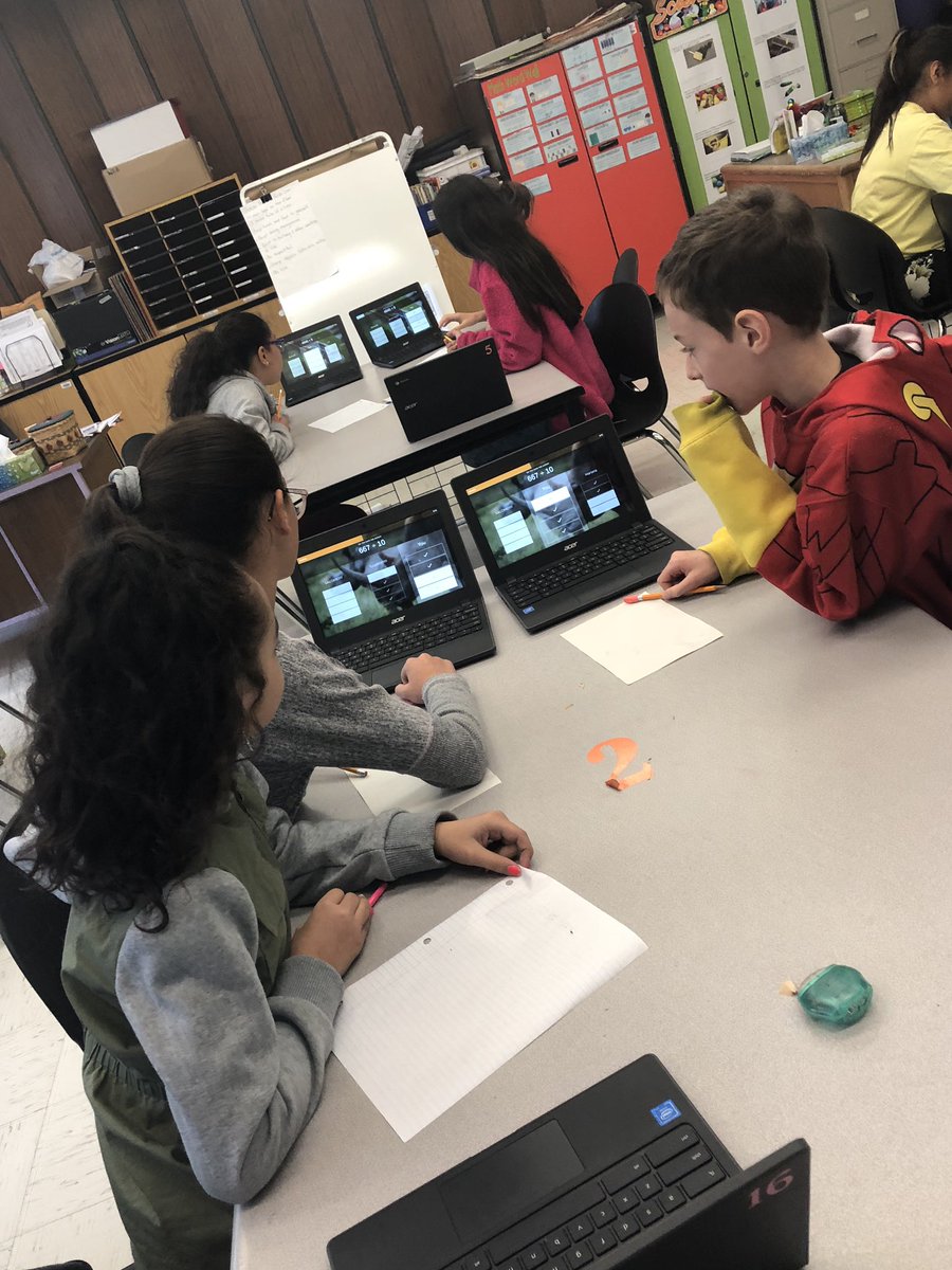 WhartonBPS's tweet photo. Ms. Jenkins class participated in Quizlet Live. Each student has an answer.  Only one is right. Students must hold educational conversations to determine the correct answer. https://t.co/AvfmmBcMOB