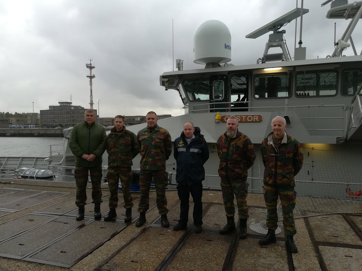 Commandant_Cstr's tweet photo. Today and yesterday the staff of CIBE Sud to see what is the life on board @TheBelgianNavy so they can inform our futur french speaking colleagues before starting their professional training @CCMAR_STX https://t.co/lmjYcnYOHW