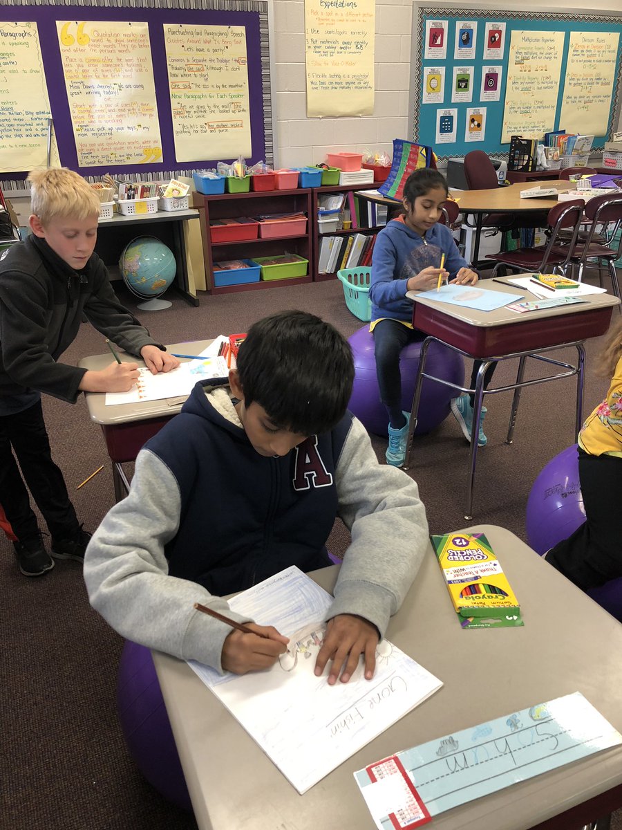 MrsDunn408's tweet photo. Author/illustrator match-ups for our Narrative Publishing Party! We go together like @DanGutmanBooks and Jim Paillot. @eileen_baker #tcrwp https://t.co/e4EyE77rFU