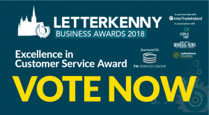 Donegal_News's tweet photo. Show your support for your fav #LKBA18 nominees. @YeschefChef @JTPhysio &amp; Kelly's Diner are up for the Excellence in Customer Service Award sponsored by FM Services. Vote here https://t.co/KpY2dADZfv @Inter_Trade @lkchamber @FoylePort https://t.co/3TUXmpxrdv