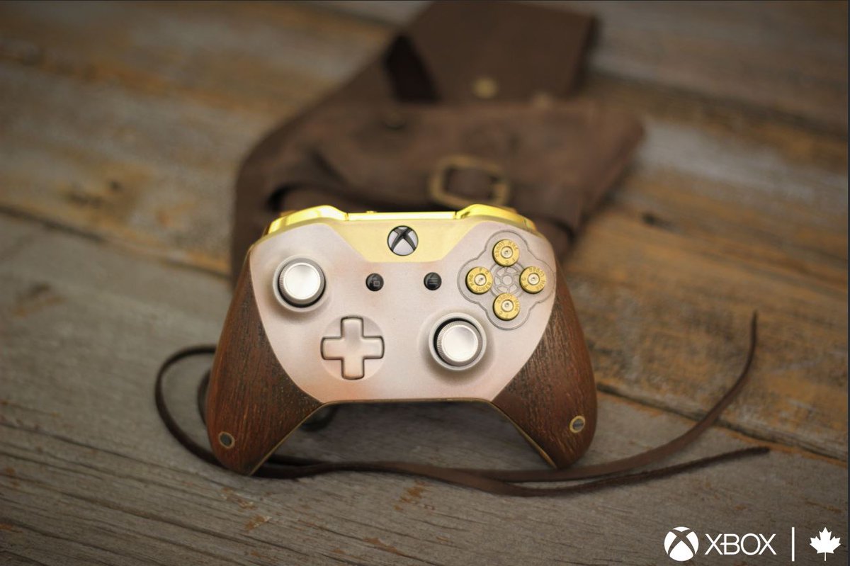 XboxCanada's tweet image. RT and follow for your chance to win this limited edition Xbox One Wireless Controller....and yes, the holster comes with it. 

Full #contest rules: bit.ly/2z5td46