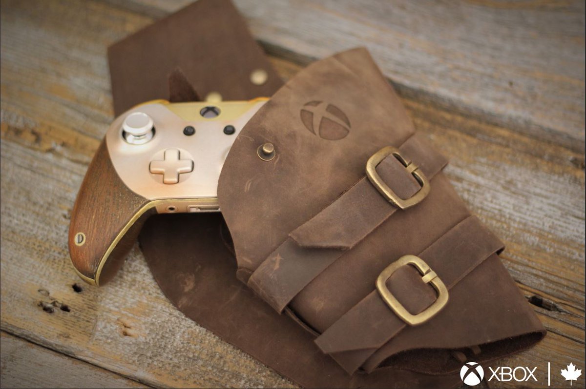 XboxCanada's tweet image. RT and follow for your chance to win this limited edition Xbox One Wireless Controller....and yes, the holster comes with it. 

Full #contest rules: bit.ly/2z5td46