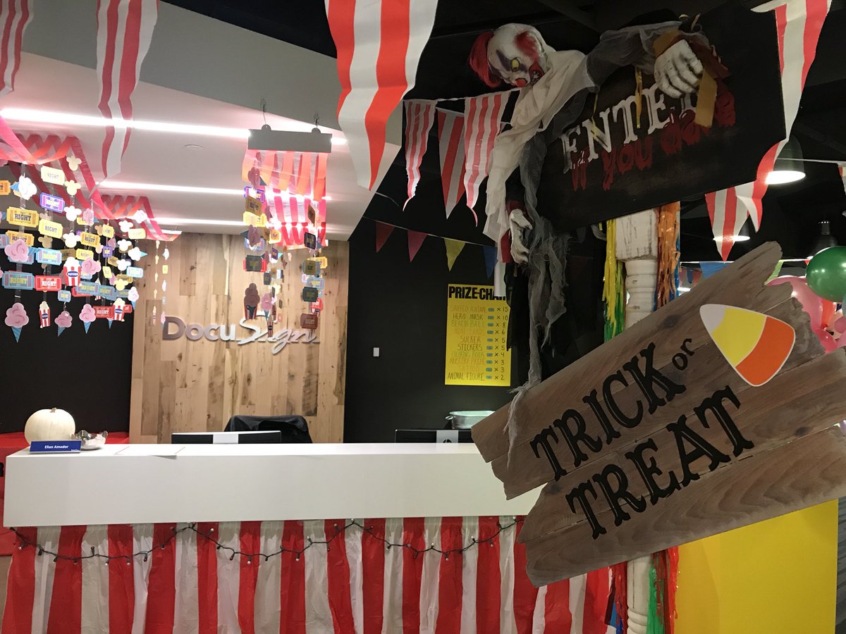 Way to go! @DocuSign Excited to have my wife + daughter in the office later today #docusign