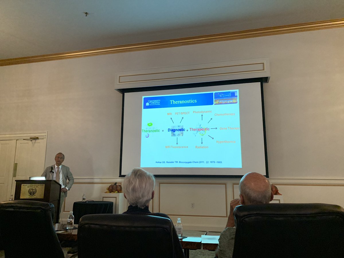 mcbreamy's tweet photo. Alan Matsumoto talks about "Theranostics" at #SEAS2018 @UVA_IR @ajgunnmd @miltylion @DrGailPeters https://t.co/ALUHapWQYm