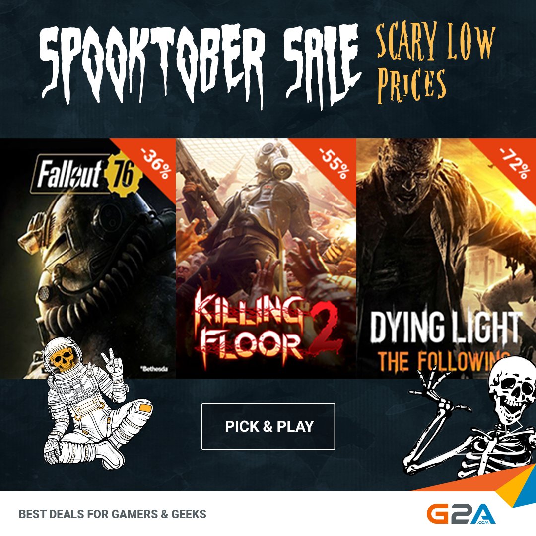 Torden kritiker legetøj Greg the G2A Geek on Twitter: "Games in prices so low it's almost scary!  Get all the spooky deals 👻 🛒 https://t.co/ILfU4ubEwH SALE 🛒  https://t.co/VNd6hBWSqr" / Twitter