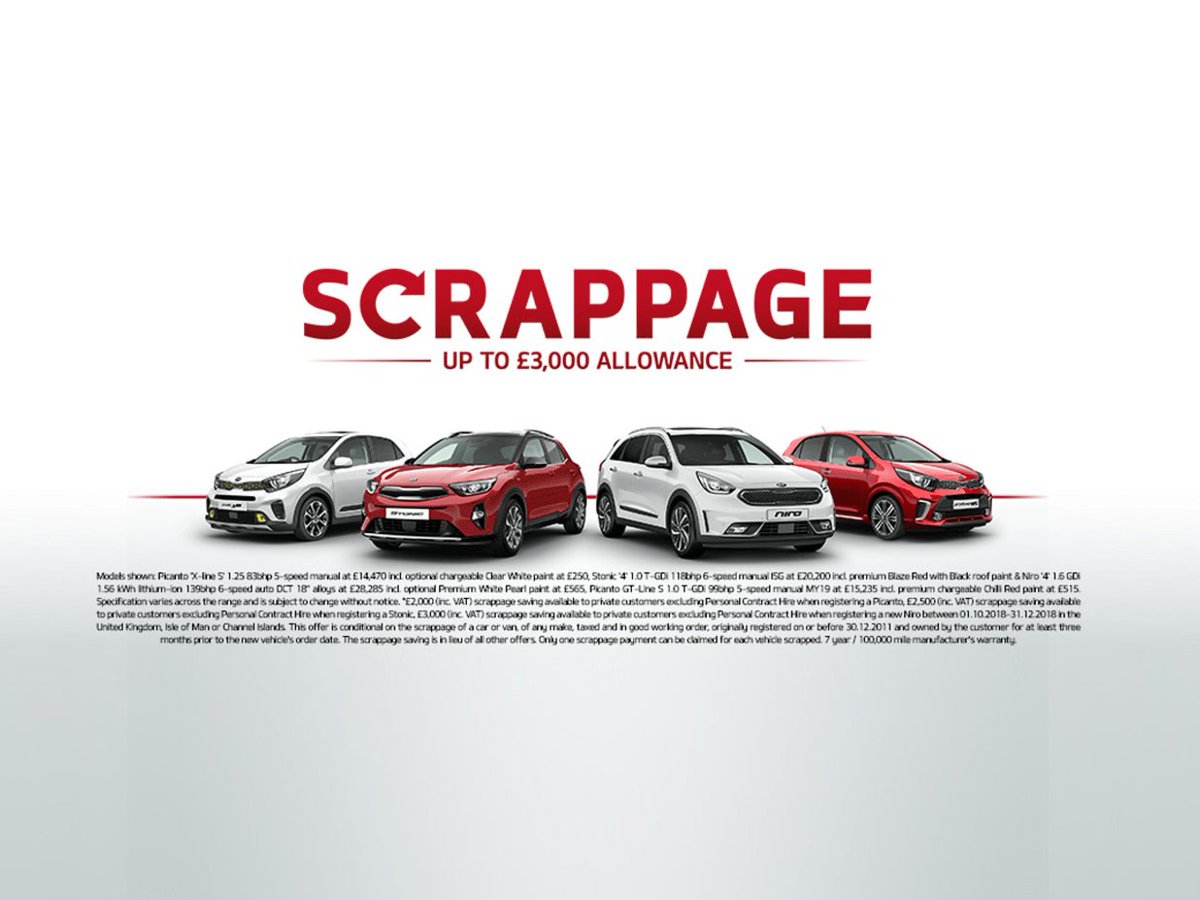 Up to £3000 Scrappage allowance available at Marsh Kia Taunton. Contact the Sales team for more details. #scrappage #7yearwarranty #PowerToSurprise