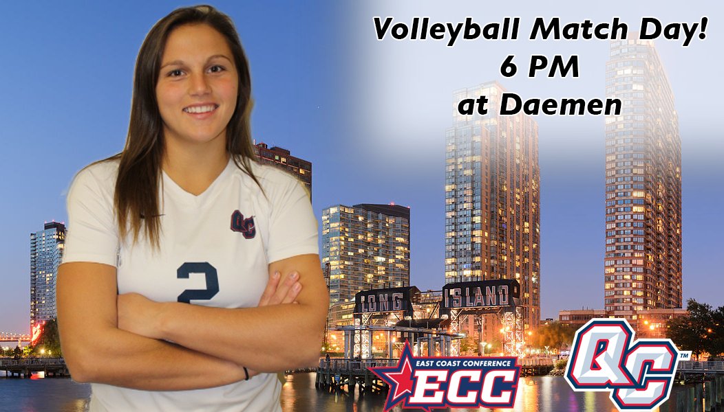 QCKnights's tweet photo. Check out the action later this evening as #QCVB faces Daemen at 6 p.m. up in Amherst!
#knightpride #gameday2018 #queenscollegenewyork https://t.co/UWY2PQpflV