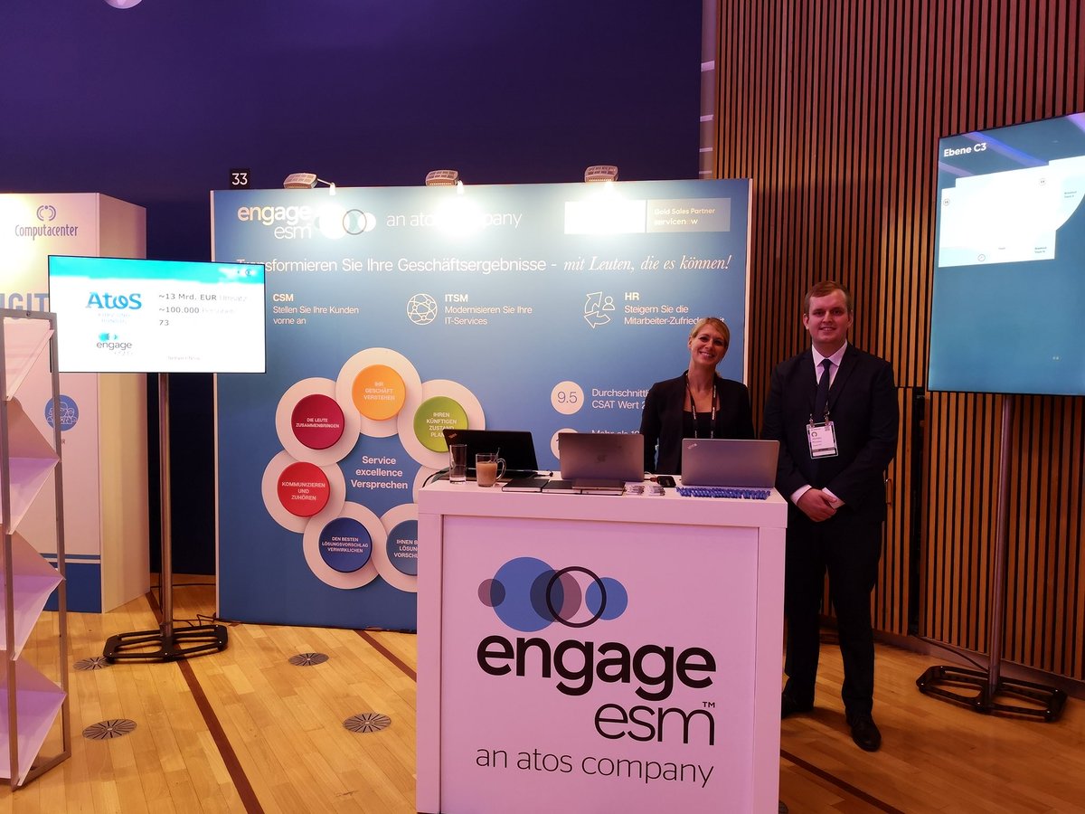 EngageESM's tweet photo. Had a fantastic week at the @servicenow #Nowsummit18 in Dallas, Frankfurt and Amsterdam this week! Thanks to all those that came and met with the team, it was great to see both new and familiar faces. Not too late to register for #Paris on Nov 20th! https://t.co/RvQeew5GyL https://t.co/zYQCEQrEv6