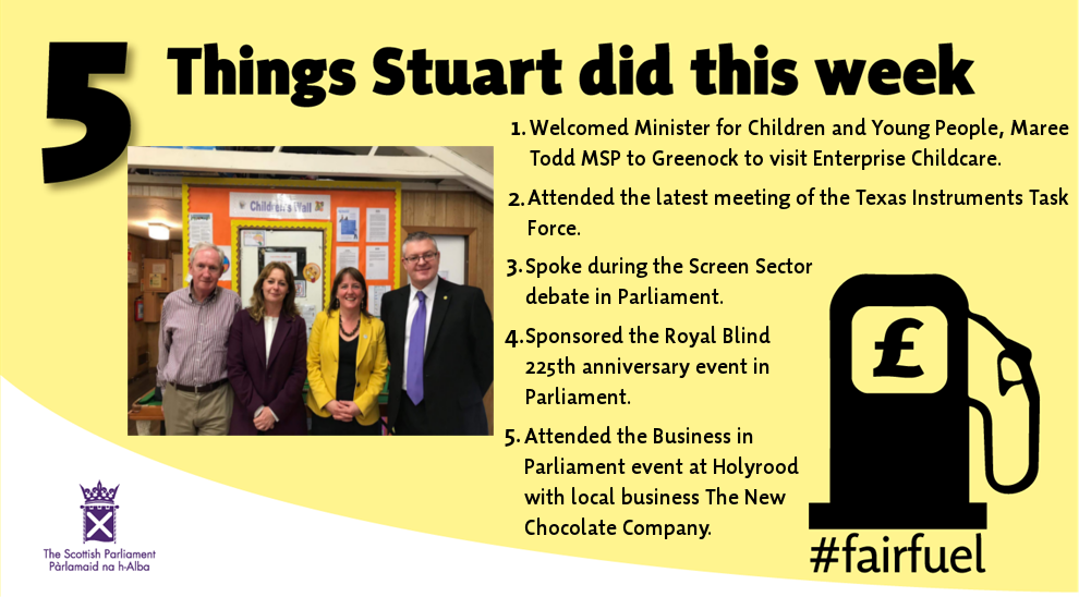 StuMcMillanSNP's tweet photo. This week's 5 Things @MareeToddMSP @EnterpriseChil1 @screenscots @RoyalBlind #BIPC2018 https://t.co/Q8szYfuhu9