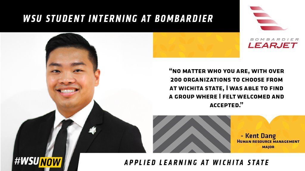 🗣Kent Dang used his experience gained at #WichitaState not only to get a job at <a href="/Bombardier/">Bombardier</a>, but also to help everyday people resolve their issues as a Human Resource Manager. ✈️🌾#WSUNow #ShockersYouShouldKnow