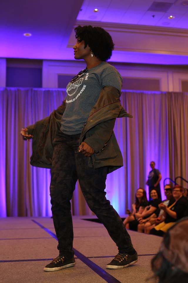 katalcenter's tweet photo. Our team KILLED the stage at the #HarmRed18 fashion show in our new Community Self-Defense tees! https://t.co/2kjo6qOSEv
