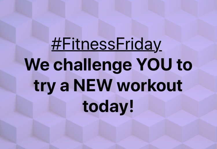 ERSportsLeader's tweet photo. #FitnessFriday What is your go-to fitness routine? We challenge YOU to try a NEW workout today! #ersportsandleadership https://t.co/WPlPB6Altm